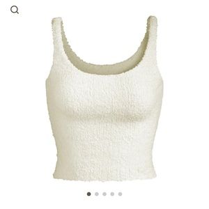 NWT Skims Cozy Knit Tank Bone Lounge Pajama Top White